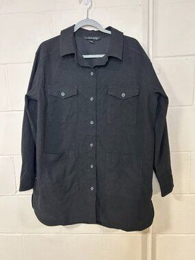 Mercer Mettle Shirt Jacket Womens Large Button Front Utility Gorpcore Granola